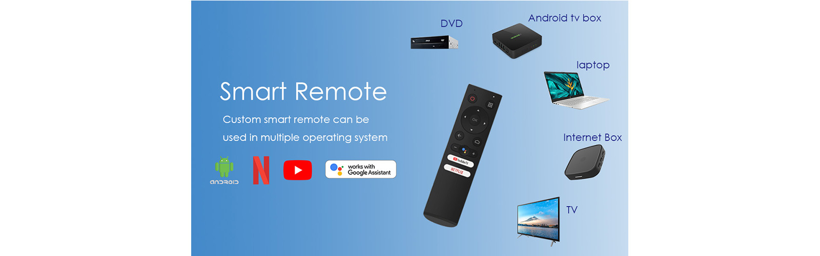 2.4 G blutetooth smart remote control
